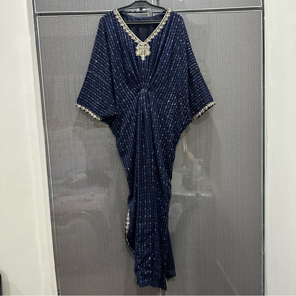 Elegant Navy Blue Maxi Dress